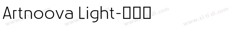 Artnoova Light字体转换